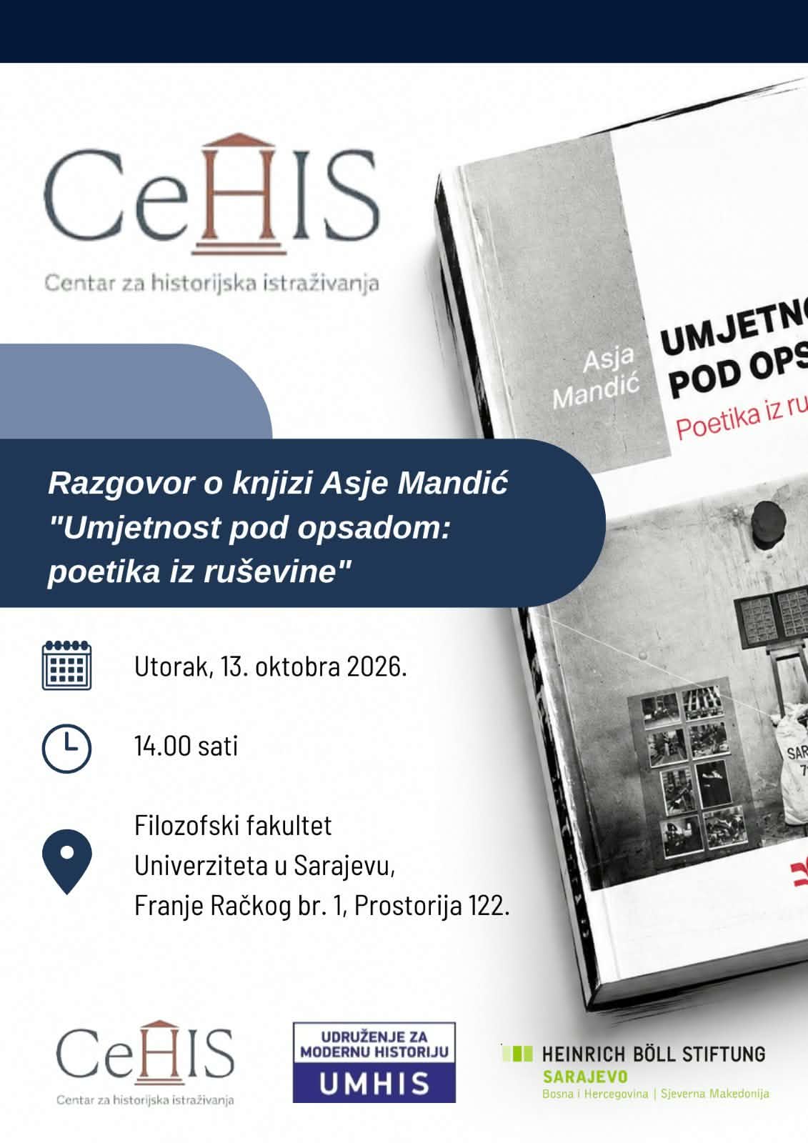 Razgovor o knjizi Asje Mandic najava